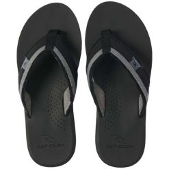 Japonki plażowe męskie Rip Curl Reactor Open Toe 90. Czarne klapki męskie Rip Curl, z bawełny, sportowe. Za 128.80 zł.