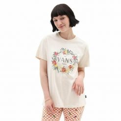 Koszulka z krótkim rękawem Damska Vans Wreath Of Flowers Bff Tee-B. T-shirty damskie Vans, s, bez wzorów, z bawełny, sportowe, bez kołnierzyka. Za 235.25 zł.