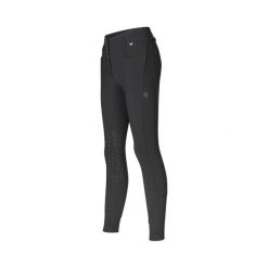 Spodnie jeździeckie mid grip dla kobiet Kingsland Kira. Czarne spodnie materiałowe damskie KINGSLAND, s, z aplikacjami, z materiału. Za 644.00 zł.