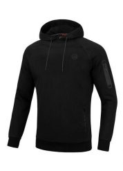 Bluza męska Pitbull z kapturem Bermuda. Czarne bluzy męskie PITBULL, m, z aplikacjami, z bawełny, z kapturem. Za 259.00 zł.