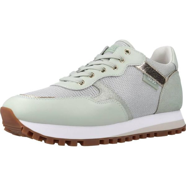 Buty LIU-JO WONDER 01 SNEAK Zielony. Zielone obuwie sportowe damskie Liu Jo, bez wzorów, ze skóry, trekkingowe. Za 378.99 zł.