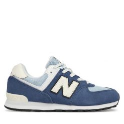 Sneakersy New Balance. Niebieskie trampki i tenisówki chłopięce New Balance, bez wzorów, bez zapięcia. Za 429.99 zł.