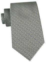 Męski Krawat - Chattier - Odcienie Zieleni, Drobny Wzór Geometryczny. Zielone krawaty i muchy Chattier, bez wzorów, z tkaniny, eleganckie. Za 55.00 zł.