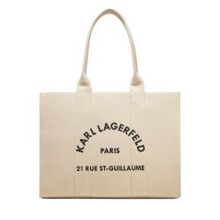 Torebka KARL LAGERFELD. Brązowe torebki do ręki damskie KARL LAGERFELD, bez wzorów, bez dodatków. Za 329.99 zł.