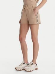 Guess Szorty sportowe V3GD13 KB3P2 Beżowy Regular Fit. Brązowe szorty sportowe damskie Guess, xxs, z aplikacjami, z bawełny, sportowe. Za 279.99 zł.