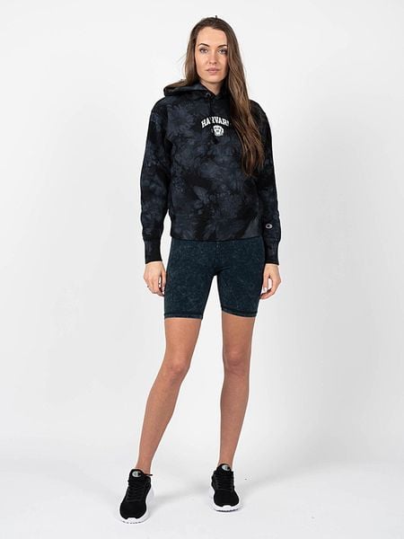 Bluza trekking damska Tie-Die. Czarne bluzy damskie Champion, m, bez wzorów, z bawełny, z kapturem. Za 404.15 zł.