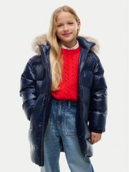 Tommy Hilfiger Kurtka puchowa KG0KG09674 Granatowy Regular Fit. Niebieskie kurtki i płaszcze dla dziewczynek Tommy Hilfiger, bez wzorów, z puchu, bez kaptura. Za 1,099.00 zł.