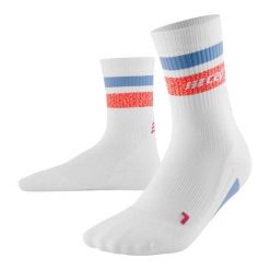 Skarpety kompresyjne damskie sportowe CEP Miami Vibes 80's krótkie. Białe skarpety damskie CEP, bez wzorów. Za 74.00 zł.