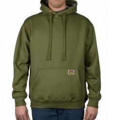 Bluza Ben Davis Heavyweight Pullover Olive. Zielone bluzy męskie Visent, m, bez wzorów, bez kaptura. Za 220.94 zł.