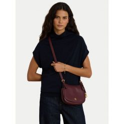Torebka LAUREN RALPH LAUREN. Czerwone listonoszki damskie Lauren Ralph Lauren, bez wzorów, bez dodatków. Za 1,499.00 zł.
