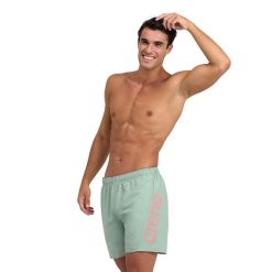 Szorty kąpielowe Arena Fundamentals Logo R. Czerwone krótkie spodenki sportowe męskie Arena, m, bez wzorów, do pływania. Za 201.00 zł.