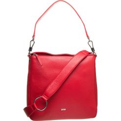 Skórzana torebka "Lia 4" w kolorze czerwonym - 31 x 30 x 9 cm. Czerwone torby na ramię damskie marki BREE. W wyprzedaży za 500.95 zł.