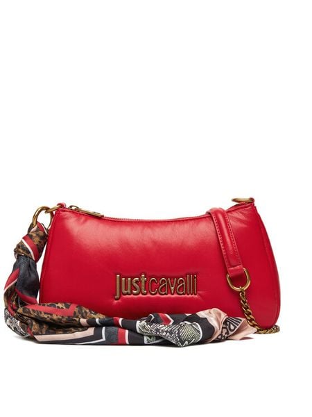 Just Cavalli Torebka 79RA4BD7 ZS748 Czerwony. Czerwone torebki do ręki damskie Just Cavalli, bez wzorów, ze skóry, wizytowe, bez dodatków. Za 439.99 zł.