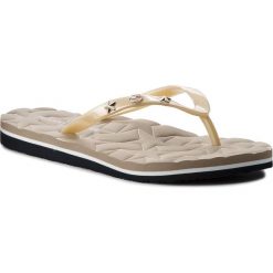Japonki TOMMY HILFIGER - Metallic Star Beach Sandal FW0FW02656 Light Gold 708. Brązowe klapki damskie Tommy Hilfiger, z materiału. Za 159.00 zł.
