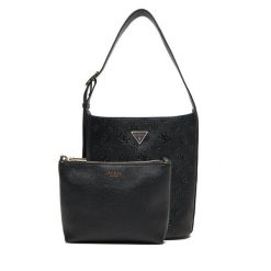 Torebka Guess. Czarne torebki do ręki damskie Guess, z aplikacjami, klasyczne, bez dodatków. Za 539.99 zł.