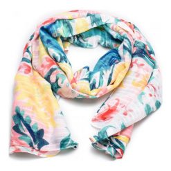 Desigual Chusta Damska Born Wielokolorowa. Szare szaliki i chusty damskie Desigual. W wyprzedaży za 119.00 zł.