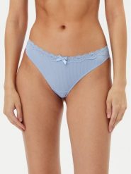 Hunkemöller Stringi Lola 300923 Błękitny. Niebieskie stringi damskie Hunkemöller, xl, bez wzorów, z syntetyku. Za 59.99 zł.