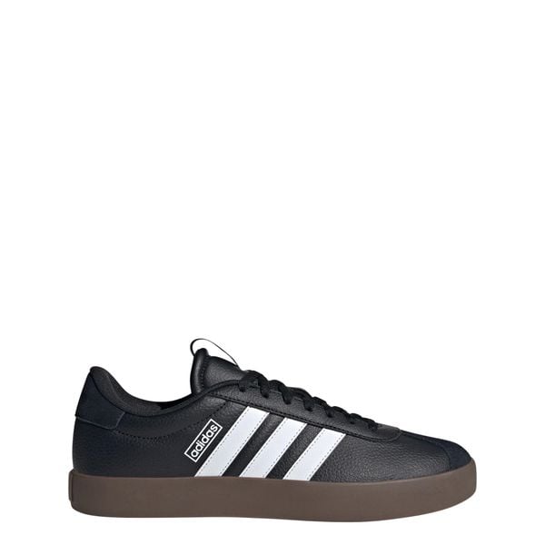 Buty VL Court 3.0. Białe obuwie sportowe damskie Adidas, bez wzorów, z zamszu. Za 294.00 zł.