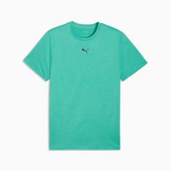 Koszulka męska Puma TAD ESSENTIALS HEATHER CAT zielona 52592040 r L. Zielone koszulki sportowe męskie Puma, l, bez wzorów, z dzianiny, bez kołnierzyka, bez ramiączek, na fitness i siłownię. Za 75.87 zł.
