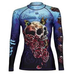 Koszulka Sportowa Rashguard damski MMA EXTREME HOBBY SKULL 2. Niebieskie koszulki sportowe damskie EXTREME HOBBY, xl, bez wzorów, z bawełny, bez kołnierzyka, bez ramiączek, do biegania. Za 209.00 zł.