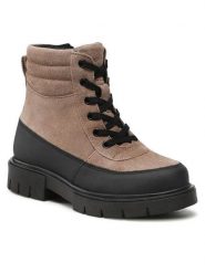 Lasocki Young Trapery CI23-OXMOS-02 Beżowy. Brązowe buty zimowe dziewczęce Lasocki Young, bez wzorów, ze skóry, bez zapięcia. Za 229.99 zł.