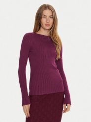Marciano Guess Sweter 4YGR28 5613Z Bordowy Regular Fit. Czerwone swetry damskie Marciano Guess, s, z aplikacjami, z wiskozy, bez kołnierzyka, bez ramiączek, bez kaptura. Za 339.99 zł.