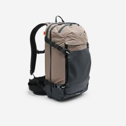 Plecak MTB z ochraniaczem D3O Rockrider Defense 21 l. Brązowe torby i plecaki dziecięce ROCKRIDER, z materiału. Za 429.99 zł.