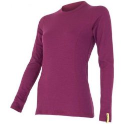 Sensor Koszulka Termoaktywna Z Długim Rękawem Double Face Merino Wool W Lila L. Czerwone koszulki sportowe damskie Sensor, z długim rękawem. Za 199.00 zł.
