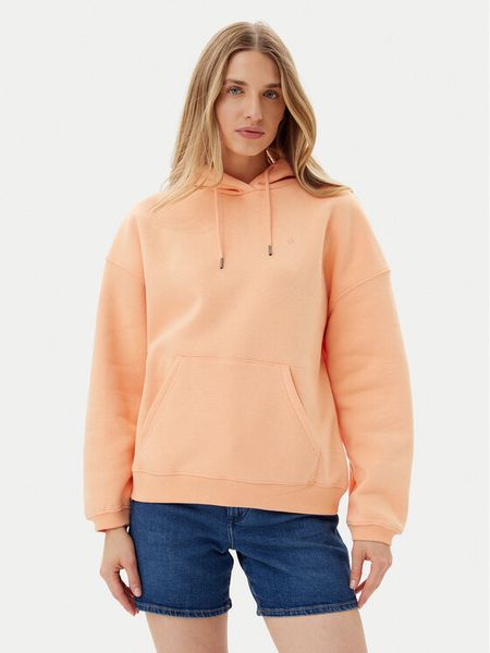 Volcom Bluza Stone Heart Up B4112509 Pomarańczowy Oversize. Brązowe bluzy damskie Volcom, s, bez wzorów, z bawełny, bez kaptura. Za 239.99 zł.