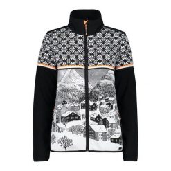 Bluza damska turystyczna CMP 31J1146. Czarne bluzy sportowe damskie CMP, xs, bez wzorów, bez kaptura, trekkingowe. W wyprzedaży za 370.99 zł.