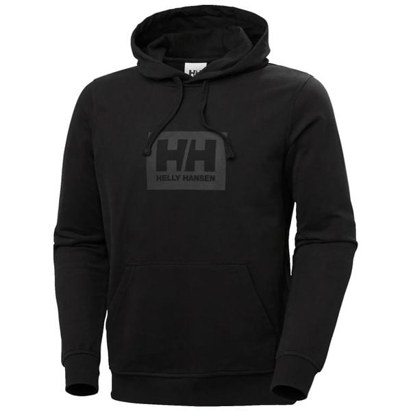 Bluza z kapturem Helly Hansen box. Czarne bluzy męskie Helly Hansen, s, bez wzorów, z bawełny, z kapturem. Za 294.50 zł.