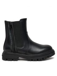 Calvin Klein Jeans Botki Chelsea Boot V3A5-81019-1355 S Czarny. Czarne botki dziewczęce Calvin Klein Jeans, z jeansu, bez zapięcia. Za 279.99 zł.