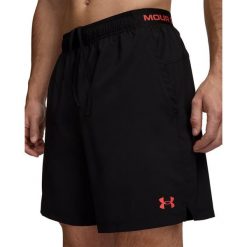 Męskie Spodenki Sportowe UA Vanish Woven DC. Czarne krótkie spodenki sportowe męskie Under Armour, l, bez wzorów, z materiału, na fitness i siłownię. Za 200.95 zł.