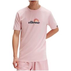 Koszulka męska Ellesse Trea. Czerwone koszulki sportowe męskie Ellesse, m, bez wzorów, z bawełny, bez kołnierzyka, bez ramiączek. Za 159.99 zł.