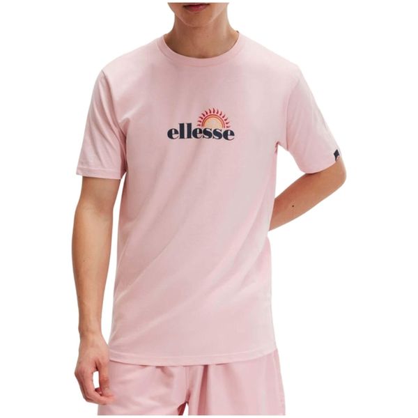 Koszulka męska Ellesse Trea. Czerwone koszulki sportowe męskie Ellesse, m, bez wzorów, z bawełny, bez kołnierzyka, bez ramiączek. Za 159.99 zł.