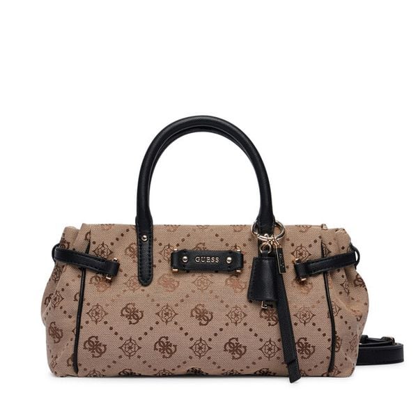 Torebka Guess. Brązowe torebki do ręki damskie Guess, z aplikacjami, bez dodatków. Za 544.99 zł.