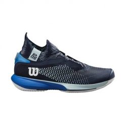 Buty do tenisa męskie Wilson Kaos Rapide Sft. Niebieskie buty sportowe męskie Wilson, z materiału, bez zapięcia, tenisowe. Za 729.99 zł.