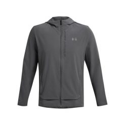 Kurtka wodoodporna z kapturem Under Armour OutRun The Storm. Czarne kurtki męskie Under Armour, l, bez wzorów, z materiału, z kapturem. Za 348.60 zł.