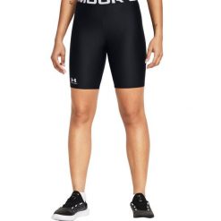 Spodenki Damskie HeatGear. Czarne szorty sportowe damskie Under Armour, bez wzorów, sportowe, trekkingowe. Za 159.99 zł.