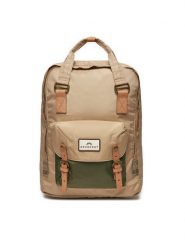 Doughnut Plecak Macaroon Large Jungle D011JG2-0003-F Beżowy. Brązowe plecaki damskie Doughnut, bez wzorów, z materiału, sportowe. Za 329.99 zł.