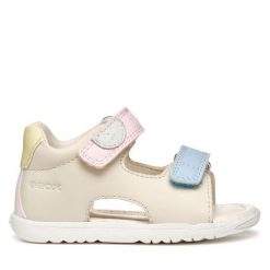 Sandały Geox. Żółte sandały dziewczęce Geox, bez zapięcia. Za 279.99 zł.