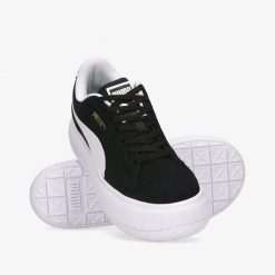PUMA BUTY SPORTOWE SNEAKERSY DAMSKIE PUMA SUEDE MAYU 40,5. Czarne obuwie sportowe damskie Puma, bez wzorów, do biegania, Puma Suede. Za 292.74 zł.