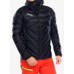Kurtka puchowa męska Mammut Taiss IN Hooded Jacket. Czarne kurtki męskie Mammut, m, bez wzorów, z puchu, trekkingowe. Za 1,874.95 zł.