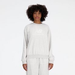 Bluza damska New Balance WT41503AHH – szara. Szare bluzy damskie New Balance, xl, bez wzorów, z bawełny, bez kaptura. Za 229.99 zł.