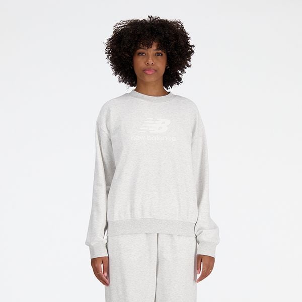 Bluza damska New Balance WT41503AHH – szara. Szare bluzy damskie New Balance, xl, bez wzorów, z bawełny, bez kaptura. Za 229.99 zł.
