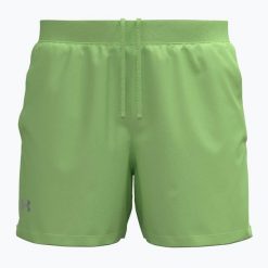 Spodenki do biegania męskie Under Armour Launch 5". Żółte krótkie spodenki sportowe męskie Under Armour, m, bez wzorów, do biegania. Za 159.99 zł.