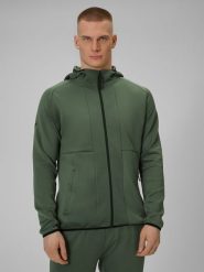 4F Bluza treningowa regular szybkoschnąca męska - khaki XL. Brązowe bluzy męskie 4f, m, bez wzorów, z materiału, bez kaptura. Za 269.99 zł.