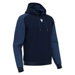 Bluza z kapturem Macron Horn. Niebieskie bluzy damskie Macron, xs, bez wzorów, z materiału, z kapturem, na golfa. Za 196.00 zł.