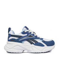 Sneakersy Reebok. Niebieskie trampki i tenisówki chłopięce Reebok, bez wzorów, bez zapięcia. Za 179.99 zł.