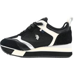 Buty damskie U.S. POLO ASSN. Sylvi002. Czarne obuwie sportowe damskie U.S. Polo Assn., bez wzorów, z materiału, na fitness i siłownię. Za 390.00 zł.